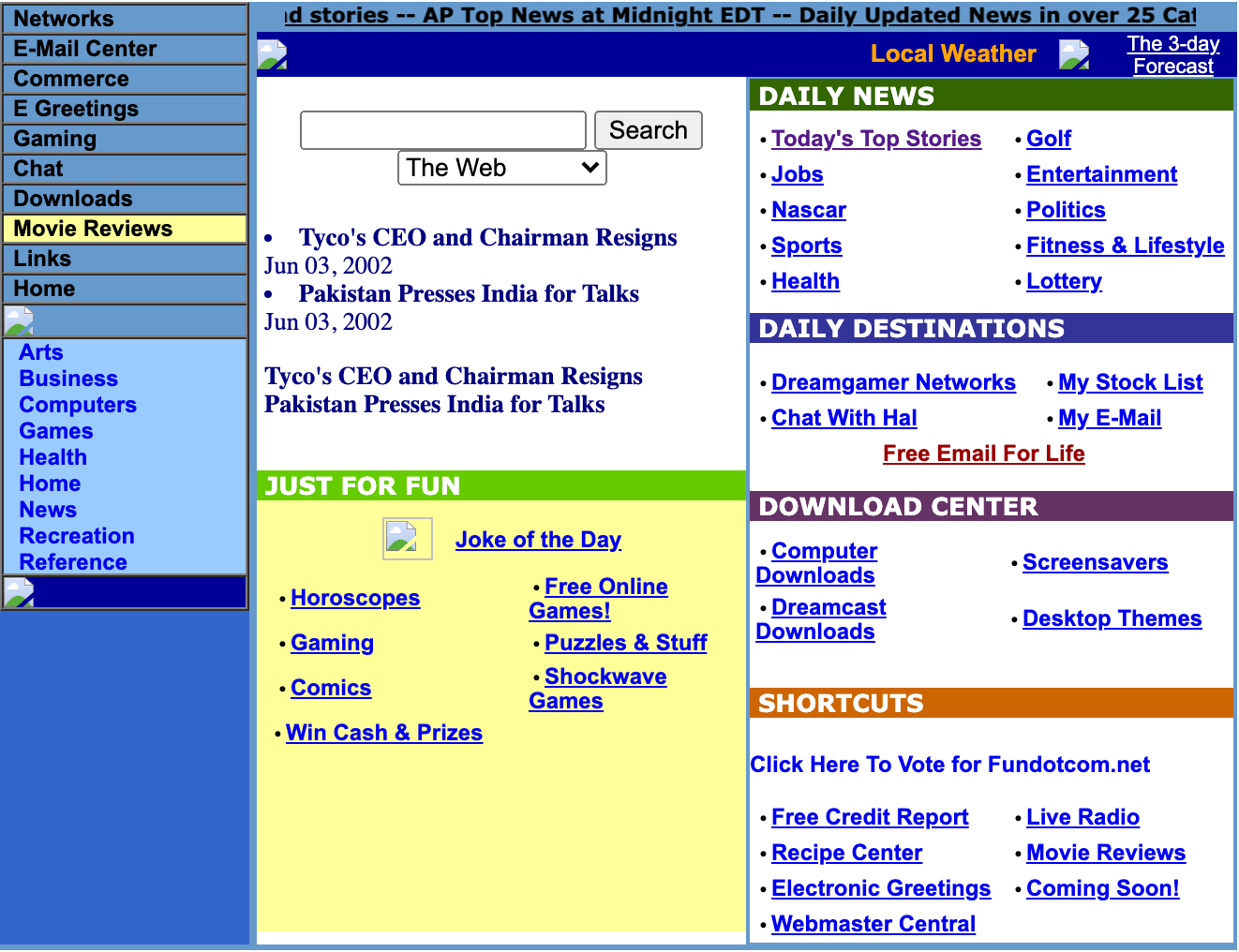 Fundotcom.net, 1999-2001